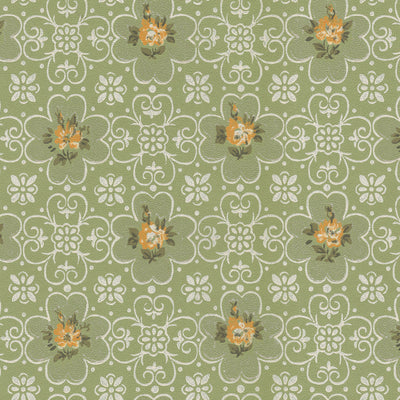 Spring Stitch Wallpaper - Sage