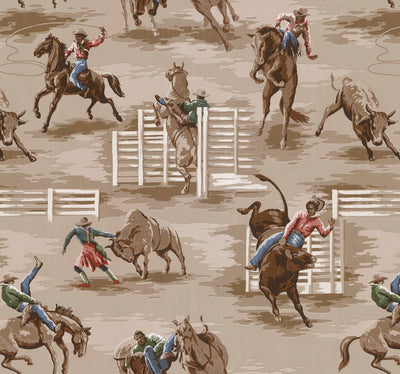 Round-Up Rodeo Wallpaper - Sand