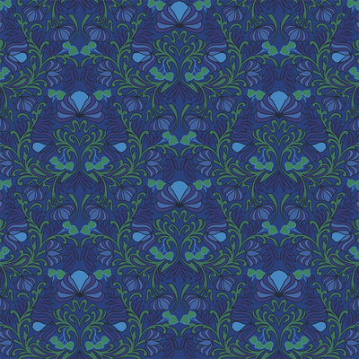 Gardenia Wallpaper - Cobalt