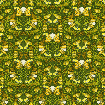 Gardenia Wallpaper - Green