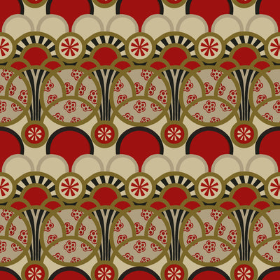 Rising Sun Wallpaper - Crimson