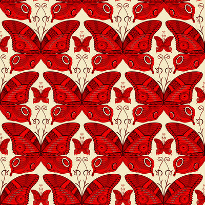 Painted Lady Wallpaper - Rouge