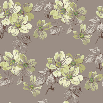 Magnolia Blossom Wallpaper - Lime