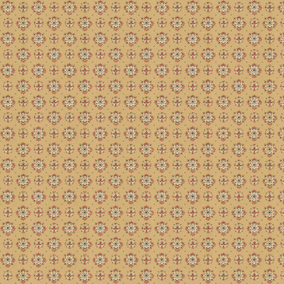Petal Push Wallpaper - Mustard