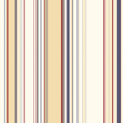 Charles Cream Lookout Stripe Wallpaper