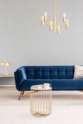 Charlotte's Lace Wallpaper - Pale Blue