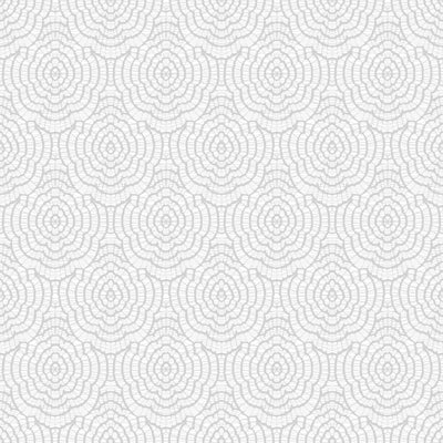 Charlotte's Lace Wallpaper - Cloudy Smoky Grey