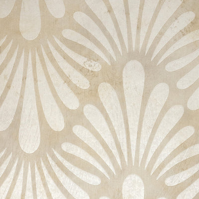 Petal Chevron Wallpaper - Cream