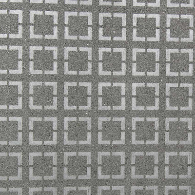Grey Glitter Geometric Wallcovering