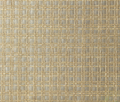 Silver & Oat Weave Wallpaper