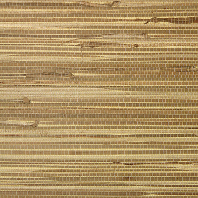 Grasscloth Wallpaper - Tan on Buttercream