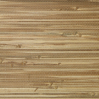 Grasscloth Wallpaper - Beige on Tan