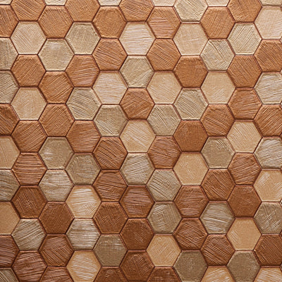 Hexa - Copper Wallpaper