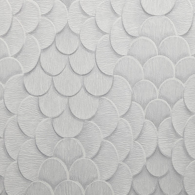Elysian Feathers - Pearl Grey Wallpaper