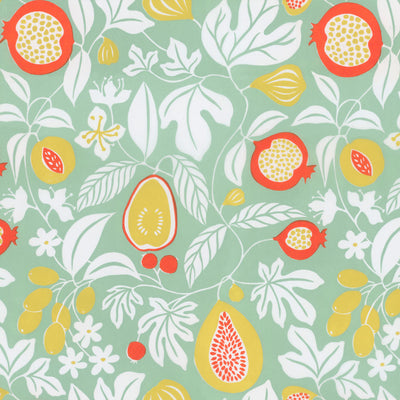 Folk Fruit Wallpaper - Mint