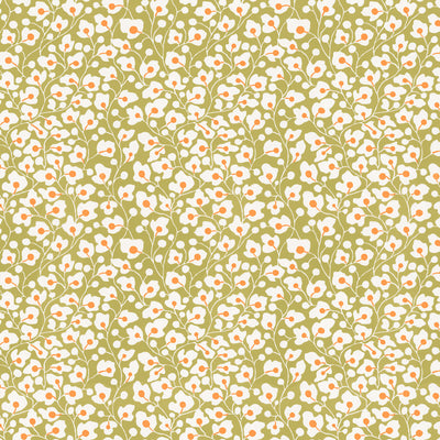 Sally's Garden Wallpaper - Olive