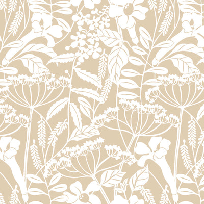 Wild Hedgerow Wallpaper - Parchment