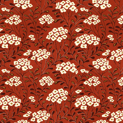 Meadow Flowers Wallpaper - Terracotta
