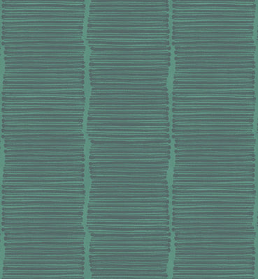 Stitched Wallpaper - Jade