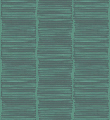 Stitched Wallpaper - Jade