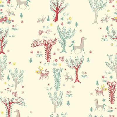 Forest Picnic Wallpaper by Jim Flora - Day
