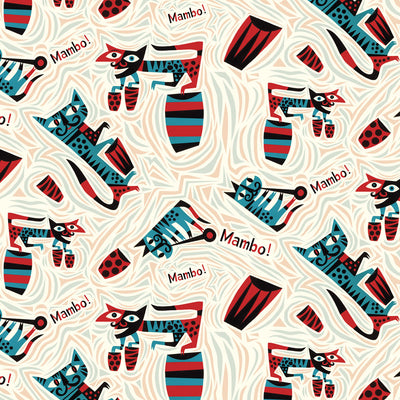 Mambo for Cats Wallpaper by Jim Flora