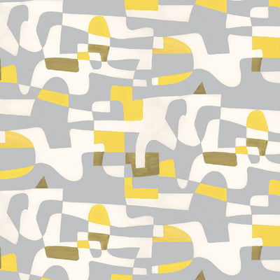 Shape Shifter Wallpaper by Jim Flora - Yellow Flannel