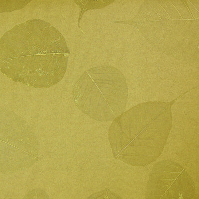 Chartreuse Leaf Wallcovering Wallpaper