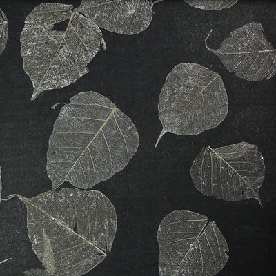 From Nature | Charcoal Leaf Wallcovering Wallpaper