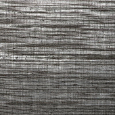 Metal Back Sisal Wallpaper - Black and White