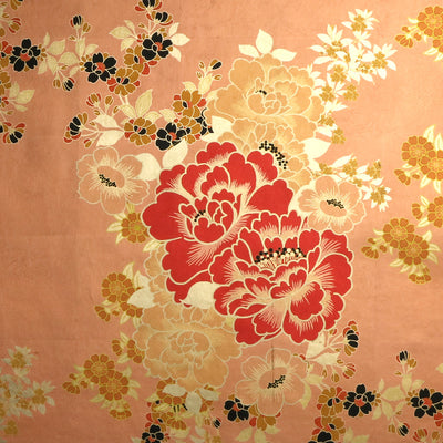 Chinese Silk Gold Leaf Wallpaper