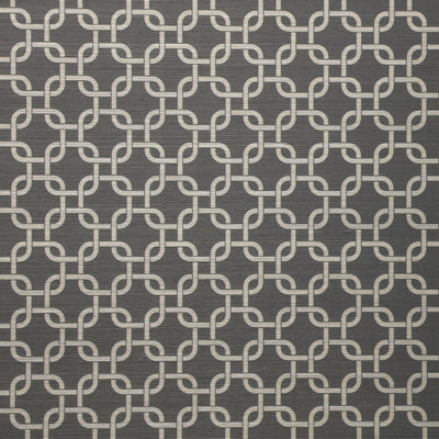 Linked Chains Grasscloth Wallpaper