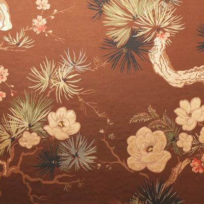 Pines and Needles Copper Leaf Wallpaper