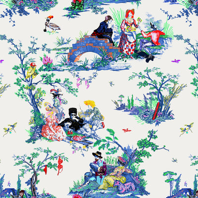 Flowerboy Toile Wallpaper - OG