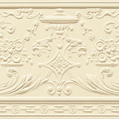 Empire Frieze Paintable Embossed Wallpaper