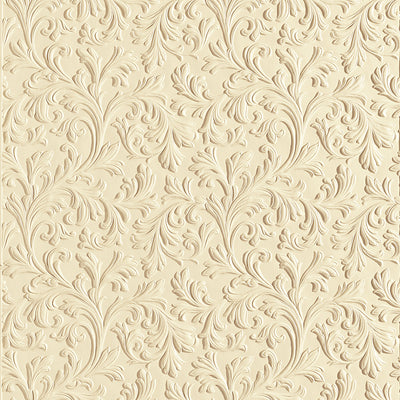 Acanthus Paintable Embossed Wallpaper