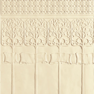Art Nouveau Dado Paintable Embossed Wallpaper