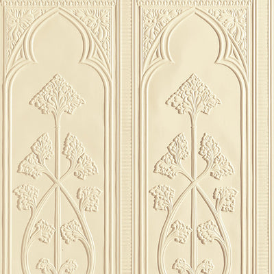 Gothic Dado Paintable Embossed Wallpaper