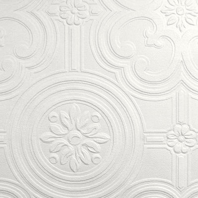 Textured Egon Paintable Embossed Wallpaper