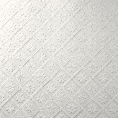 Amber Paintable Embossed Wallpaper