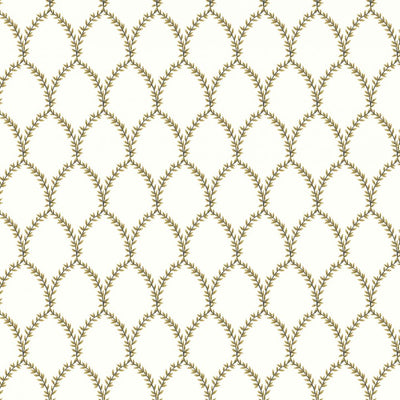 Laurel Wallpaper - Gold/White