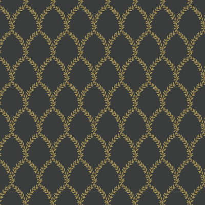 Laurel Wallpaper - Gold/Black