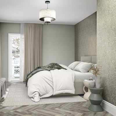 Ritual Bloom - Dusty Blue Wallpaper