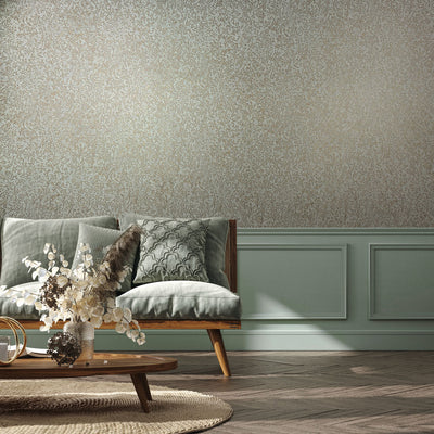 Ritual Bloom - Dusty Blue Wallpaper