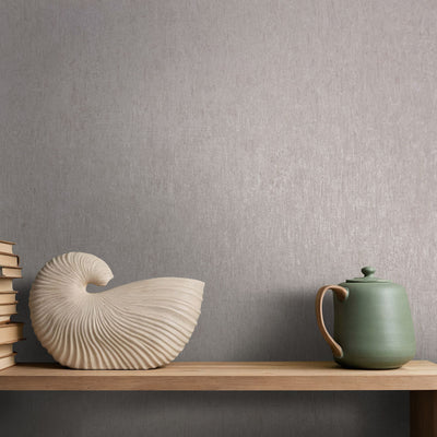 Nordic Linen Texture - Oatstone Wallpaper