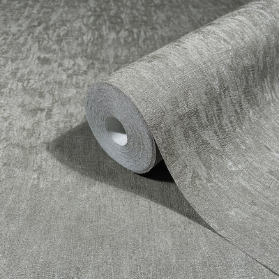 Nordic Linen Texture - Fjord Shadow Wallpaper