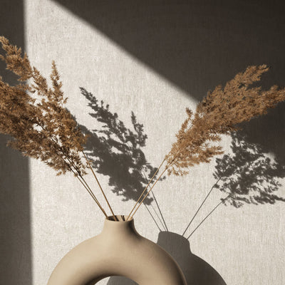 Nordic Linen Texture - Fog Wallpaper