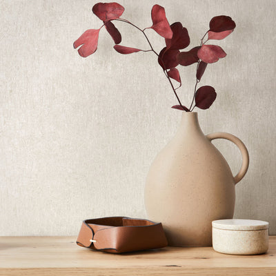 Nordic Linen Texture - Fog Wallpaper