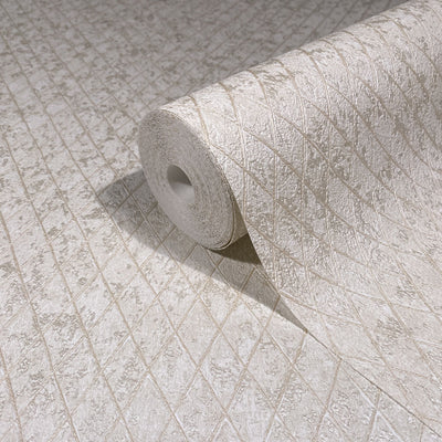 Latticework - Pearl Wallpaper