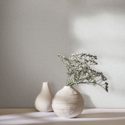 Quiet Veil - Moonlit Pewter Wallpaper